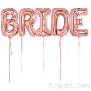 Palloncino da sposa in oro rosa 40 pollici